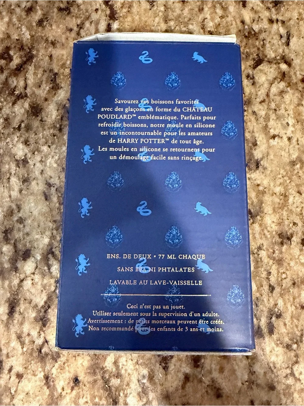 Harry Potter Silicone Cocktail Ice Cube Molds Hogwarts Castle William Sonoma